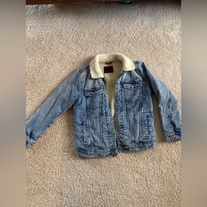Abercrombie & Fitch Sherpa lined denim Jacket